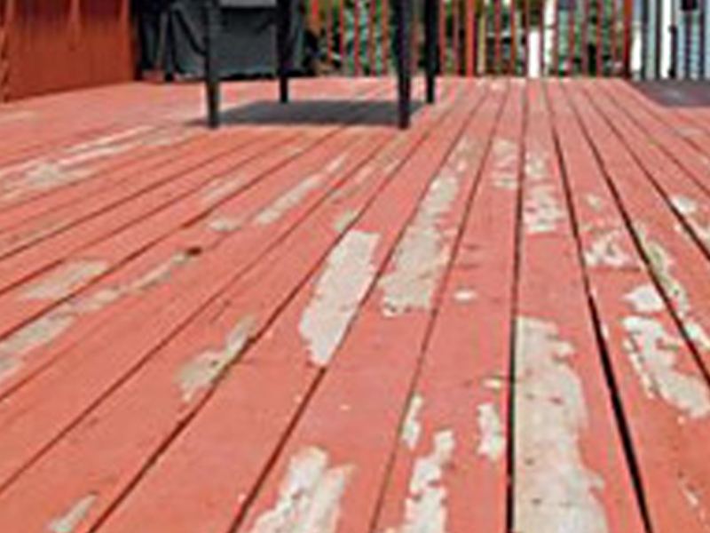 はがれ・藻 （ウッドデッキ）